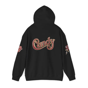 Royalty Red Lick‑Candy Hoodie – Ruby‑Red Diamond Blaze, Gold & Platinum Accents – Ultra‑Bold Street‑Style Statement - Unisex Hooded Sweatshirt