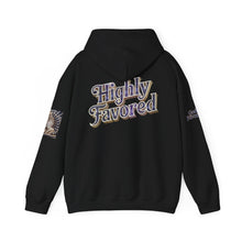Load image into Gallery viewer, 💎✨ Royalty “Blessed” Luxe Hoodie – Blue‑Diamond v2, Gold &amp; Platinum‑Infused ✨💎 Unisex Heavy Blend™ Hooded Sweatshirt