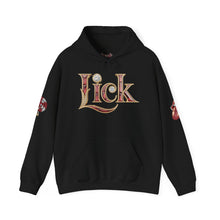 Load image into Gallery viewer, Royalty Red Lick‑Candy Hoodie – Ruby‑Red Diamond Blaze, Gold &amp; Platinum Accents – Ultra‑Bold Street‑Style Statement - Unisex Hooded Sweatshirt
