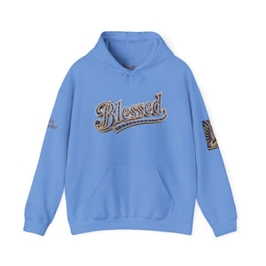 💎✨ Royalty “Blessed” Luxe Hoodie – Blue‑Diamond, Gold & Platinum‑Infused ✨💎 Unisex Heavy Blend™ Hooded Sweatshirt