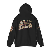 Load image into Gallery viewer, Royal Roy “Blessed” Red‑Diamond Luxe Hoodie – Gold &amp; Platinum‑Infused ✨🔴 - Unisex Hooded Sweatshirt
