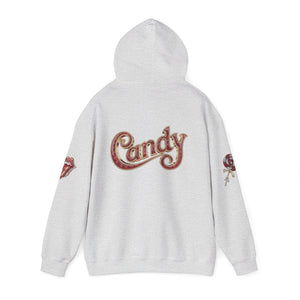 Royalty Red Lick‑Candy Hoodie – Ruby‑Red Diamond Blaze, Gold & Platinum Accents – Ultra‑Bold Street‑Style Statement - Unisex Hooded Sweatshirt