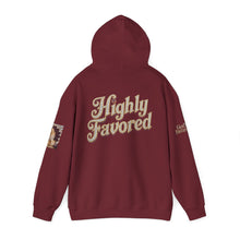 Load image into Gallery viewer, Royal Roy “Blessed” Red‑Diamond Luxe Hoodie v2 – Gold &amp; Platinum‑Infused ✨🔴 - Unisex Hooded Sweatshirt
