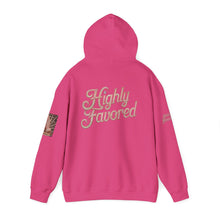 Load image into Gallery viewer, 💎✨ Royalty “Blessed” Luxe Hoodie v3 – Pink‑Diamond, Gold &amp; Platinum‑Infused ✨💎 Unisex Heavy Blend™ Hooded Sweatshirt