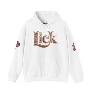 Royalty Red Lick‑Candy Hoodie v2 – Ruby‑Red Diamond Blaze, Gold & Platinum Accents – Ultra‑Bold Street‑Style Statement - Unisex Hooded Sweatshirt