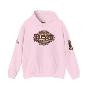 Royal Roy “Blessed” Red‑Diamond Luxe Hoodie v2 – Gold & Platinum‑Infused ✨🔴 - Unisex Hooded Sweatshirt