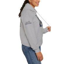 Load image into Gallery viewer, 💎✨ Royalty “Blessed” Luxe Hoodie – Blue‑Diamond v2, Gold &amp; Platinum‑Infused ✨💎 Unisex Heavy Blend™ Hooded Sweatshirt