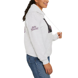 Royal “Blessed” Purple‑Diamond Luxe Hoodie v2 – Gold & Platinum‑Infused✨💜 Unisex Heavy Blend™ Hooded Sweatshirt