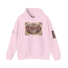 Load image into Gallery viewer, 💎✨ Royalty “Blessed” Luxe Hoodie v3 – Pink‑Diamond, Gold &amp; Platinum‑Infused ✨💎 Unisex Heavy Blend™ Hooded Sweatshirt