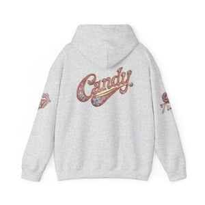 Royalty Lick‑Candy Hoodie – Pink Diamond Bling, Gold & Platinum Accents – Sassy Streetwear Statement - Sweet & Playful Unisex Hooded Sweatshirt