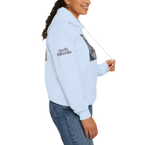 💎✨ Royalty “Blessed” Luxe Hoodie – Blue‑Diamond v2, Gold & Platinum‑Infused ✨💎 Unisex Heavy Blend™ Hooded Sweatshirt