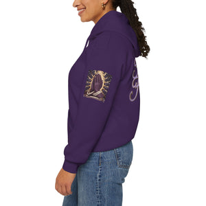 Royal “Blessed” Purple‑Diamond Luxe Hoodie v2 – Gold & Platinum‑Infused✨💜 Unisex Heavy Blend™ Hooded Sweatshirt