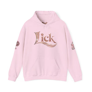 Royalty Lick‑Candy Hoodie – Pink Diamond Bling, Gold & Platinum Accents – Sassy Streetwear Statement - Sweet & Playful Unisex Hooded Sweatshirt