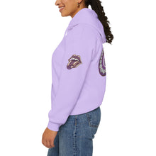 Load image into Gallery viewer, Royalty Lick‑Candy Hoodie – Purple Diamond Bling, Gold &amp; Platinum Accents – Sassy Streetwear Statement - Sweet &amp; Playful Unisex Hooded Sweatshirt