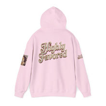 Load image into Gallery viewer, Royal Roy “Blessed” Red‑Diamond Luxe Hoodie – Gold &amp; Platinum‑Infused ✨🔴 - Unisex Hooded Sweatshirt