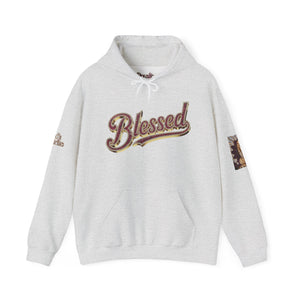 Royal Roy “Blessed” Red‑Diamond Luxe Hoodie – Gold & Platinum‑Infused ✨🔴 - Unisex Hooded Sweatshirt