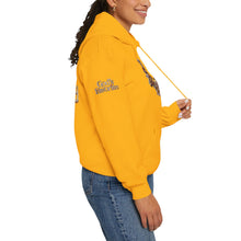 Load image into Gallery viewer, Royal Roy “Blessed” Red‑Diamond Luxe Hoodie v2 – Gold &amp; Platinum‑Infused ✨🔴 - Unisex Hooded Sweatshirt