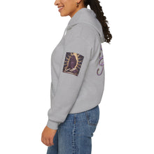 Load image into Gallery viewer, Royal “Blessed” Purple‑Diamond Luxe Hoodie v1 – Gold &amp; Platinum‑Infused✨💜 Unisex Heavy Blend™ Hooded Sweatshirt