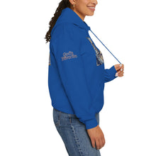 Load image into Gallery viewer, 💎✨ Royalty “Blessed” Luxe Hoodie – Blue‑Diamond v2, Gold &amp; Platinum‑Infused ✨💎 Unisex Heavy Blend™ Hooded Sweatshirt