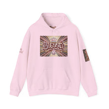 Load image into Gallery viewer, 💎✨ Royalty “Blessed” Luxe Hoodie v4 – Pink‑Diamond, Gold &amp; Platinum‑Infused ✨💎 Unisex Heavy Blend™ Hooded Sweatshirt