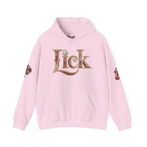 Royalty Red Lick‑Candy Hoodie – Ruby‑Red Diamond Blaze, Gold & Platinum Accents – Ultra‑Bold Street‑Style Statement - Unisex Hooded Sweatshirt
