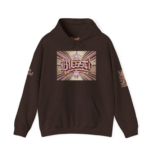 💎✨ Royalty “Blessed” Luxe Hoodie v4 – Pink‑Diamond, Gold & Platinum‑Infused ✨💎 Unisex Heavy Blend™ Hooded Sweatshirt