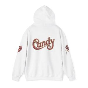 Royalty Red Lick‑Candy Hoodie – Ruby‑Red Diamond Blaze, Gold & Platinum Accents – Ultra‑Bold Street‑Style Statement - Unisex Hooded Sweatshirt