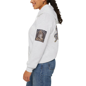 💎✨ Royalty “Blessed” Luxe Hoodie – Blue‑Diamond, Gold & Platinum‑Infused ✨💎 Unisex Heavy Blend™ Hooded Sweatshirt