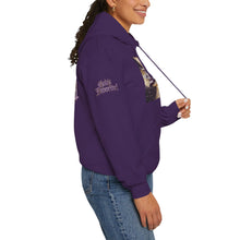 Load image into Gallery viewer, Royal “Blessed” Purple‑Diamond Luxe Hoodie v3 – Gold &amp; Platinum‑Infused✨💜 Unisex Heavy Blend™ Hooded Sweatshirt