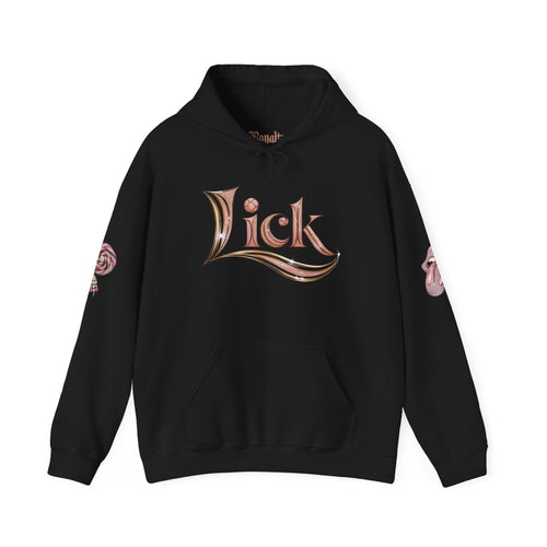 Royalty Lick‑Candy Hoodie – Pink Diamond Bling, Gold & Platinum Accents – Sassy Streetwear Statement - Sweet & Playful Unisex Hooded Sweatshirt