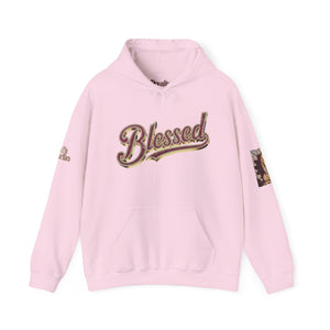 Royal Roy “Blessed” Red‑Diamond Luxe Hoodie – Gold & Platinum‑Infused ✨🔴 - Unisex Hooded Sweatshirt