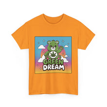 Load image into Gallery viewer, Green Dream Care Bear Tee: Good Vibes with Cannabis Leaf Design