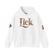 Load image into Gallery viewer, Royalty Red Lick‑Candy Hoodie – Ruby‑Red Diamond Blaze, Gold &amp; Platinum Accents – Ultra‑Bold Street‑Style Statement - Unisex Hooded Sweatshirt