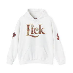 Royalty Red Lick‑Candy Hoodie – Ruby‑Red Diamond Blaze, Gold & Platinum Accents – Ultra‑Bold Street‑Style Statement - Unisex Hooded Sweatshirt