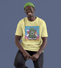 Load image into Gallery viewer, Green Dream Care Bear Tee: Good Vibes with Cannabis Leaf Design