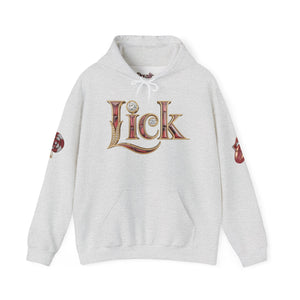 Royalty Red Lick‑Candy Hoodie – Ruby‑Red Diamond Blaze, Gold & Platinum Accents – Ultra‑Bold Street‑Style Statement - Unisex Hooded Sweatshirt