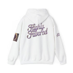Royal “Blessed” Purple‑Diamond Luxe Hoodie v3 – Gold & Platinum‑Infused✨💜 Unisex Heavy Blend™ Hooded Sweatshirt