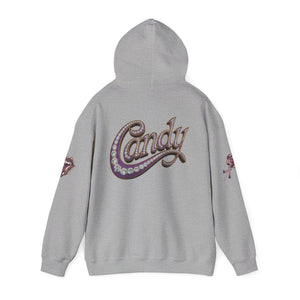 Royalty Lick‑Candy Hoodie – Purple Diamond Bling, Gold & Platinum Accents – Sassy Streetwear Statement - Sweet & Playful Unisex Hooded Sweatshirt
