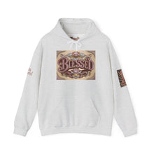 Load image into Gallery viewer, 💎✨ Royalty “Blessed” Luxe Hoodie v3 – Pink‑Diamond, Gold &amp; Platinum‑Infused ✨💎 Unisex Heavy Blend™ Hooded Sweatshirt