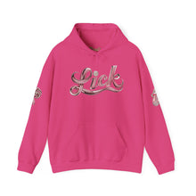 Load image into Gallery viewer, Royalty Lick‑Candy Hoodie v2 – Pink Diamond Bling, Gold &amp; Platinum Accents – Sassy Streetwear Statement - Sweet &amp; Playful Unisex Hooded Sweatshirt