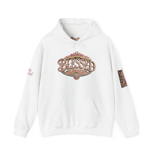 💎✨ Royalty “Blessed” Luxe Hoodie v1 – Pink‑Diamond, Gold & Platinum‑Infused ✨💎 Unisex Heavy Blend™ Hooded Sweatshirt