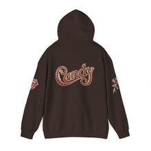 Load image into Gallery viewer, Royalty Red Lick‑Candy Hoodie – Ruby‑Red Diamond Blaze, Gold &amp; Platinum Accents – Ultra‑Bold Street‑Style Statement - Unisex Hooded Sweatshirt