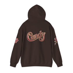 Royalty Red Lick‑Candy Hoodie – Ruby‑Red Diamond Blaze, Gold & Platinum Accents – Ultra‑Bold Street‑Style Statement - Unisex Hooded Sweatshirt