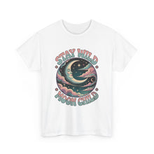 Load image into Gallery viewer, Vintage Psychedelic Stay Wild Moon Child Tee: Crescent Moon &amp; Cosmic Swirls 🌙