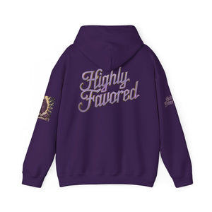 Royal “Blessed” Purple‑Diamond Luxe Hoodie v1 – Gold & Platinum‑Infused✨💜 Unisex Heavy Blend™ Hooded Sweatshirt