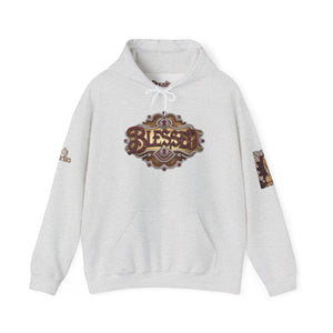 Royal Roy “Blessed” Red‑Diamond Luxe Hoodie v2 – Gold & Platinum‑Infused ✨🔴 - Unisex Hooded Sweatshirt