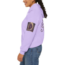 Load image into Gallery viewer, Royal “Blessed” Purple‑Diamond Luxe Hoodie v2 – Gold &amp; Platinum‑Infused✨💜 Unisex Heavy Blend™ Hooded Sweatshirt