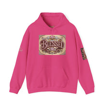 Load image into Gallery viewer, 💎✨ Royalty “Blessed” Luxe Hoodie v3 – Pink‑Diamond, Gold &amp; Platinum‑Infused ✨💎 Unisex Heavy Blend™ Hooded Sweatshirt