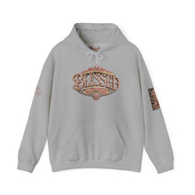 Load image into Gallery viewer, 💎✨ Royalty “Blessed” Luxe Hoodie v1 – Pink‑Diamond, Gold &amp; Platinum‑Infused ✨💎 Unisex Heavy Blend™ Hooded Sweatshirt