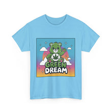 Load image into Gallery viewer, Green Dream Care Bear Tee: Good Vibes with Cannabis Leaf Design